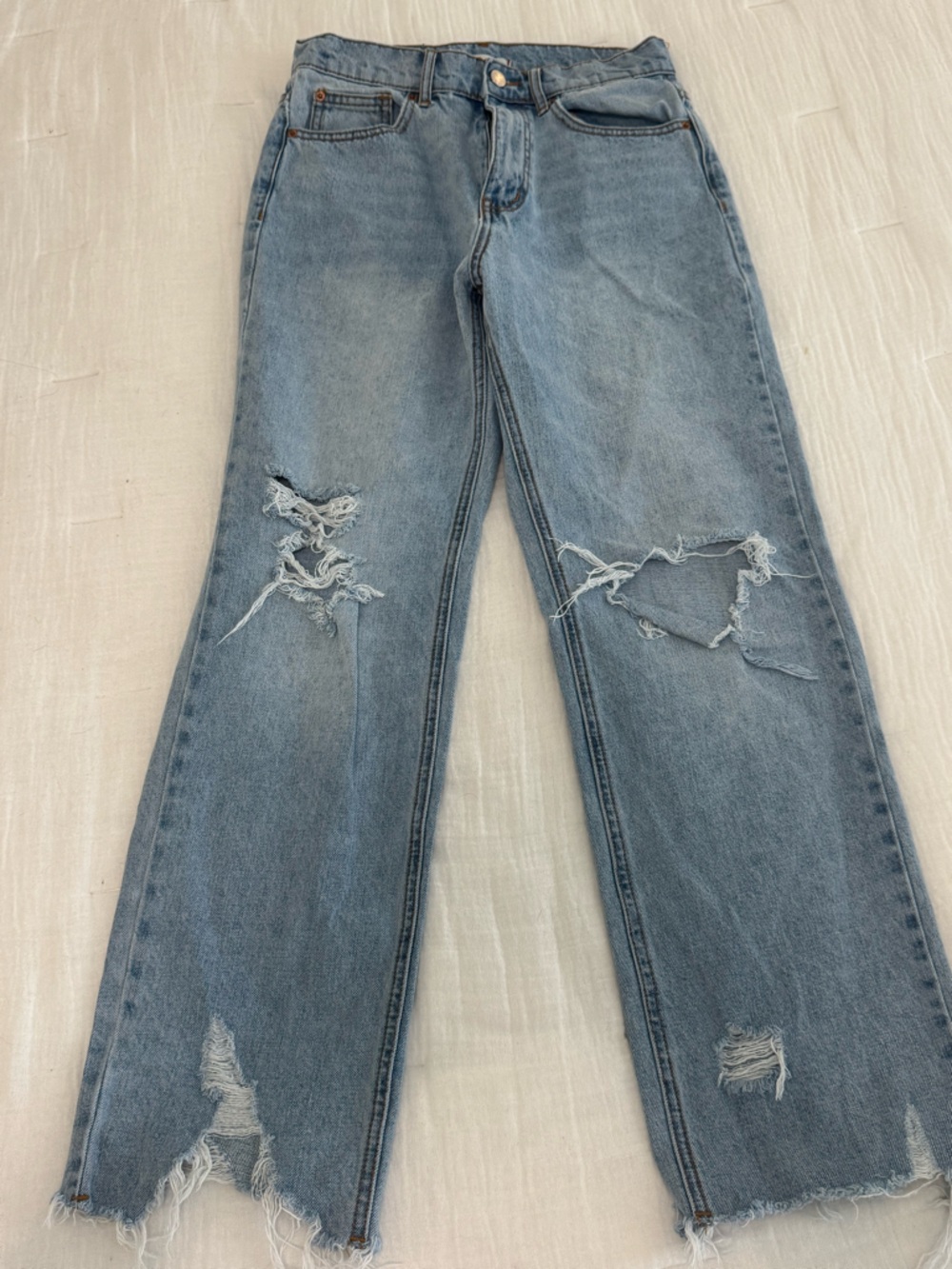 BDG Light Wash Distressed Women's Jeans